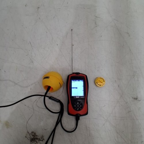 LUCKY PORTABLE HANDHELD FISH FINDER SONAR, CASTABLE WITH LCD DISPLAY - 147FT MAX - RED/BLACK (MODEL: 1108CP) image 4