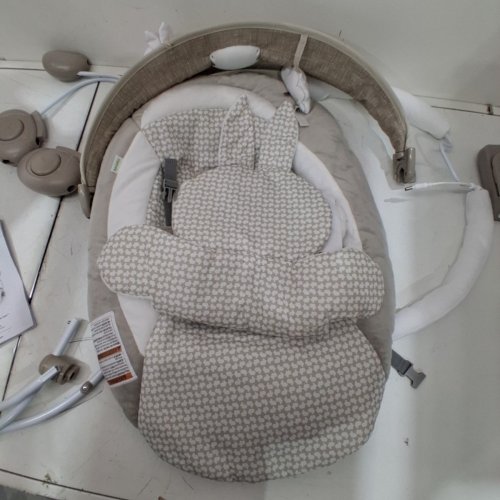INGENUITY INLIGHTEN BABY BOUNCER WITH LIGHTS VIBRATION SOUNDS AND MUSIC - 20LB MAX - TWINKLE TAILS BUNNY THEME - TWINKLE TAILS BUNNY (MODEL: 8266 / 11200) image 3
