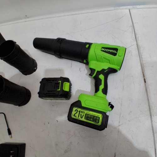 BOOMPAL CORDLESS HANDHELD LEAF BLOWER - 20V - GREEN/BLACK (MODEL: S39-1) image 2