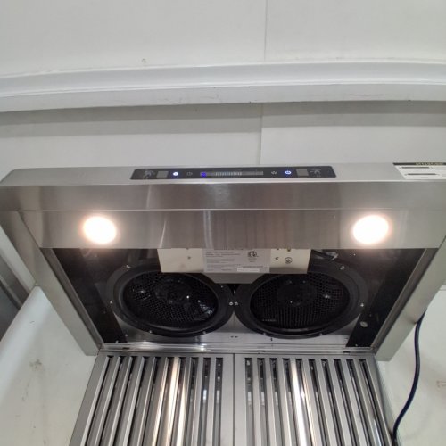 IKTCH STAINLESS STEEL UNDER CABINET RANGE HOOD WITH 4-SPEED GESTURE SENSING, REMOTE & TOUCH CONTROL PANEL - 30" - SILVER (MODEL: IKC01-30) image 2