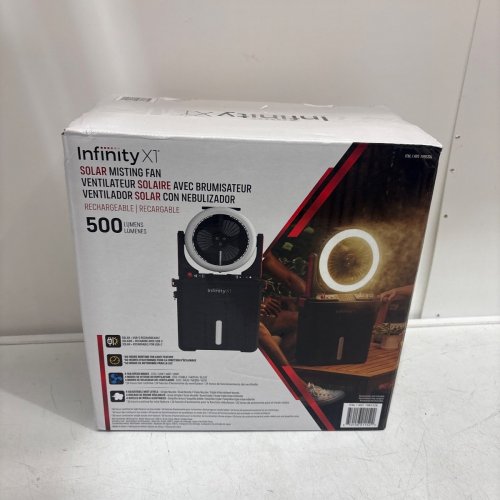 INFINITY X1 SOLAR MISTING FAN- 500LUM (MODEL: 1985328) image 5