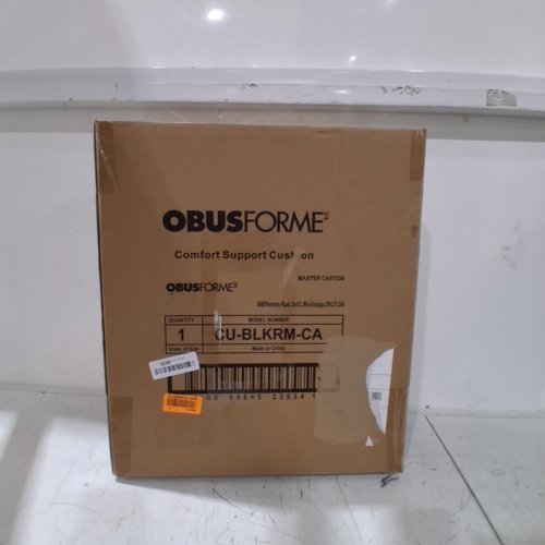 OBUSFORME MEMORY FOAM BACK CUSHION - 16"X13" - BLACK (MODEL: CU-BLKRM-CA) image 4