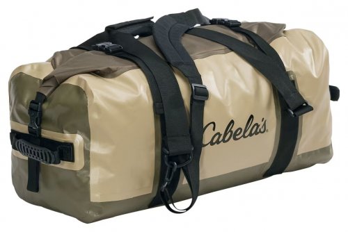 BPS BOUNDARY WATERS DUFFEL - LARGE, 56 L - OLIVE / TAN (ITEM: 2517972) image 2