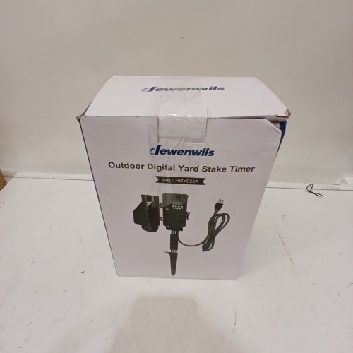 JEWENWILS WEATHERPROOF TIMER GROUND STAKE - BLACK image 4