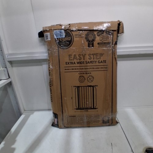 REGALO EASY STEP EXTRA WIDE SAFETY GATE - 29-49" X 30" - BLACK (MODEL: 1164 EB DS) image 4