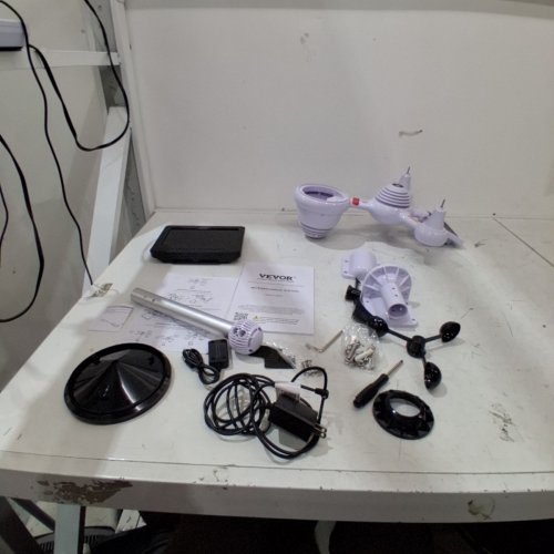 7-IN-1 VEVOR WIFI INDOOR/OUTDOOR METEOROLOGICAL STATION WITH SOLAR SENSOR ALARM ALERTS - LAVENDER (MODEL: YT60234) image 3