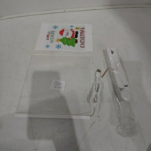 MOUNTCLI LED ACRYLIC NOTE BOARD - 8" X 8" - CLEAR image 2