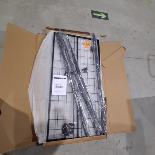 OVERHEAD GARAGE METAL STORAGE RACK - 750LBS CAPACITY - 4FT X 8FT - BLACK (MODEL: CR02) image 3
