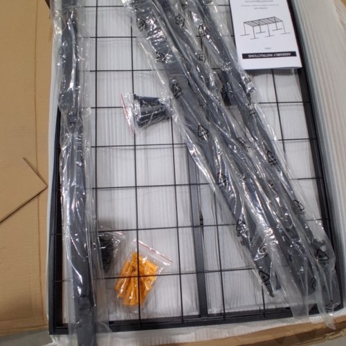 OVERHEAD GARAGE METAL STORAGE RACK - 750LBS CAPACITY - 4FT X 8FT - BLACK (MODEL: CR02) image 5