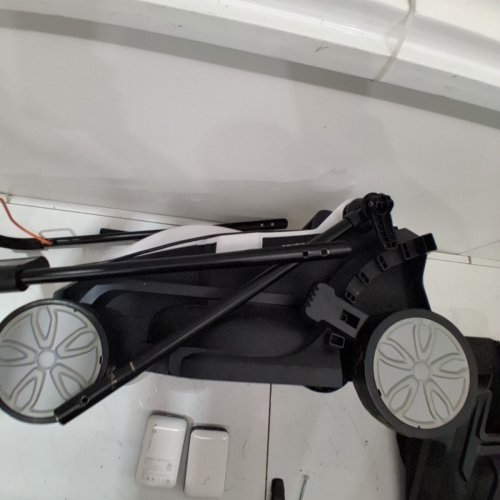 LITHELI U20 CORDLESS BRUSHLESS LAWN MOWER - 20V - 8GAL GRASS BAG - 13" PATH - WHITE/BLACK (MODEL: EGT010159) image 6