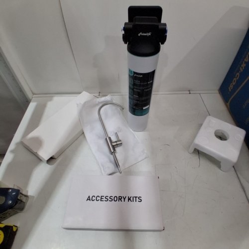 FRIZZLIFE UNDER SINK WATER FILTER SYSTEM WITH FAUCET - 16000 GAL - BRUSHED NICKEL FAUCET (MODEL:SW15F) image 2