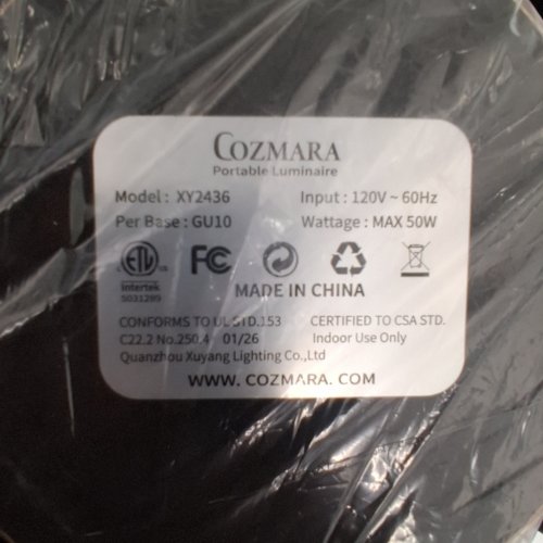 COZMARA CANDLE WARMER LAMP WITH TIMER & DIMMER, ADJUSTABLE HEIGHT - BLACK/BROWN (MODEL: XY2436) image 4