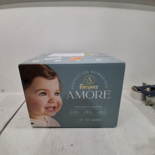 58PK PAMPERS AMORE MOST ABSORBENT AND BEST DIAPER - SIZE 4 - WHITE image 2