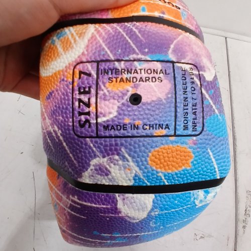 SPORTFLY WEIGHTED AUXILIARY BASKETBALL - 3 LBS (SIZE 7) - MULTICOLOR image 2