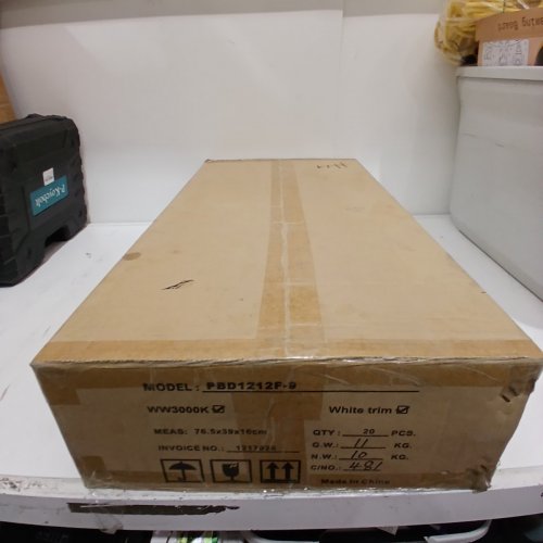 20PK SLIM RECESSED CEILING LIGHT WITH JUNCTION BOXES - 3000K, 4" - WHITE TRIM (MODEL: PBD1212F-9) image 3