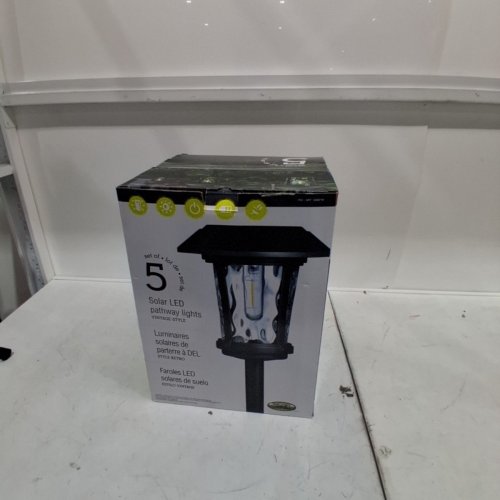 5PK PATHMARK LIGHTING SOLAR LED PATHWAY LIGHTS - 23" - BLACK (MODEL: 1718617) image 6