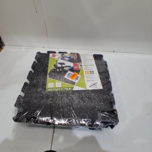12PK EASYTILE ACTIVITY TILES - 11" X 11" - BLACK/ WHITE FLECKS image 2