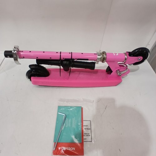 KID'S JETSON JUPITER EASY-FOLDING MECHANISM 2-WHEEL LIGHT-UP KICK SCOOTER WITH LED LIGHTS - AGES 5+ - PINK (MODEL: JJUP-PNK) image 2
