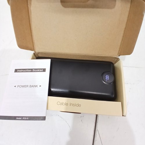 PORTABLE CHARGER POWER BANK WITH 2 USB-A, USB-C, AND MICRO USB PORT - 22.5W MAX - 50000MAH - BLACK (MODEL: PC5-5) image 3