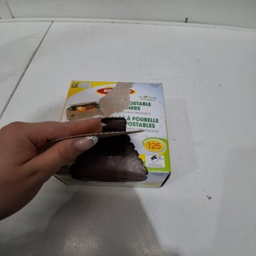 125PK BIOSAK COMPOSTABLE BIN LINERS FOR KITCHEN ORGANICS - 16.5" X 17.5" (MODEL: 112404) image 3