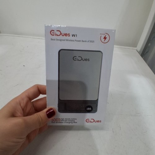 GIDUES WIRELESS POWER BANK - 15W - GREY (MODEL: W1) image 2