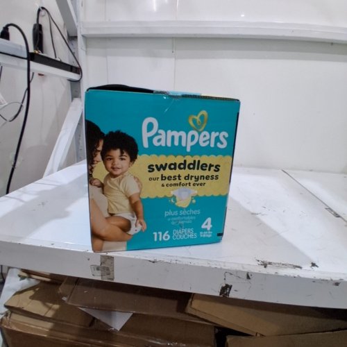 116PK PAMPERS SWADDLERS 360 LEAKPROOF DISPOSABLE BABY DIAPERS - SIZE 4 (15LBS- 34LBS)LBS) image 2