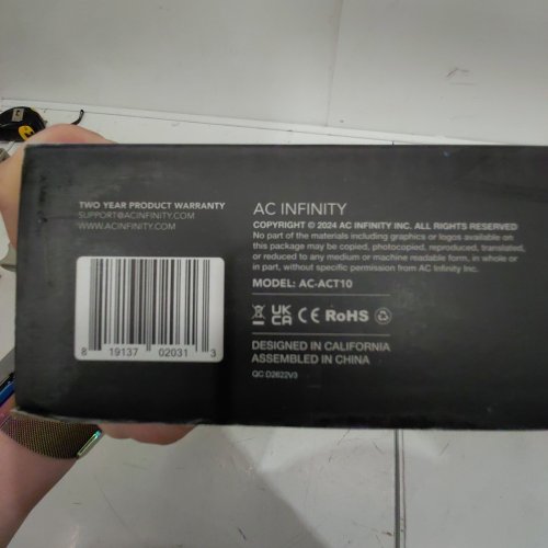 AC INFINITY AIRCOM T10 AV RECEIVER COOLING FAN - BLACK (MODEL: AC-ACT10) image 7