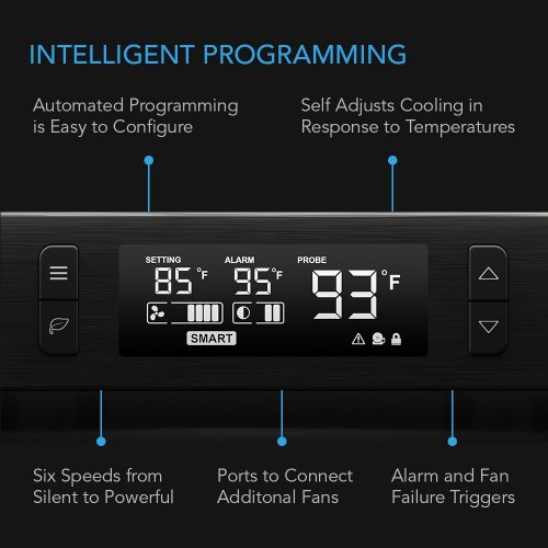 AC INFINITY AIRCOM T10 AV RECEIVER COOLING FAN - BLACK (MODEL: AC-ACT10) image 3