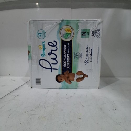96PK PAMPERS PURE PROTECTION DIAPERS - NEW BORN image 3