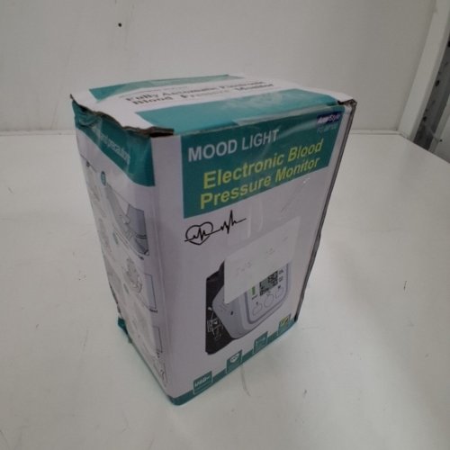 MOOD LIGHT DIGITAL BLOOD PRESSURE MONITOR WITH 2 PROFILES - WHITE/GREY (MODEL: FC-BP100) image 5