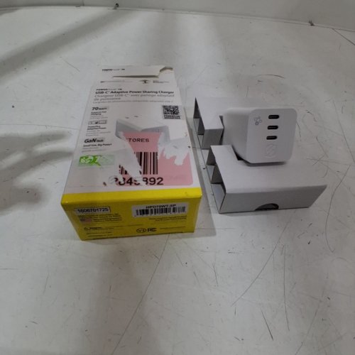 POWERFLUX USB-C ADAPTIVE FAST CHARGING CHARGER BLOCK - 70W - WHITE (MODEL: HPD70WT-SP) image 5