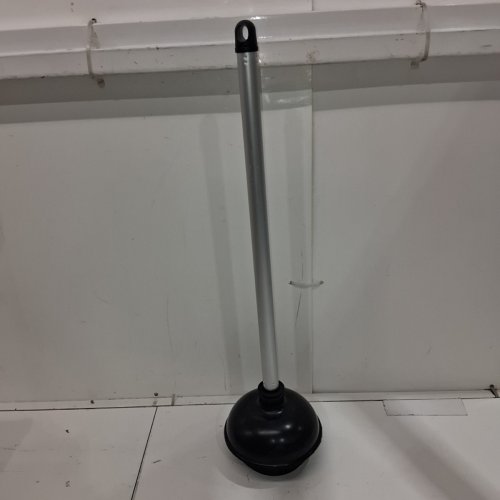 NEIKO TOILET PLUNGER WITH PATENTED ALL-ANGLE DESIGN INDUSTRIAL RUBBER CUP - BLACK image 2