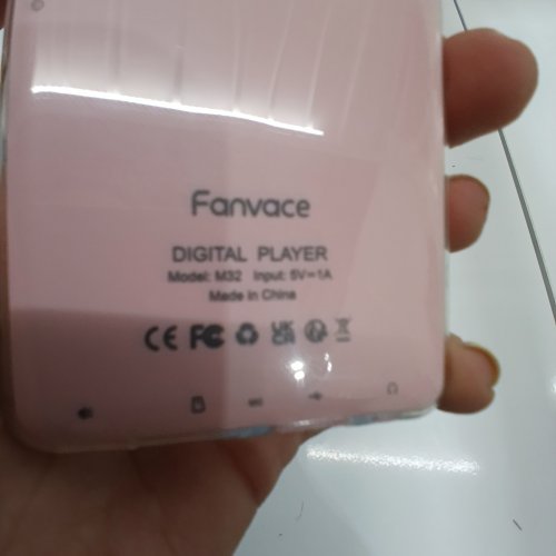 FANVACE WIRELESS BLUETOOTH MP3 PLAYER WITH TOUCHSCREEN AND SPEAKER - 3GB RAM & 32GB ROM - 4" SCREEN - WHITE & PINK (MODEL: M32) image 2