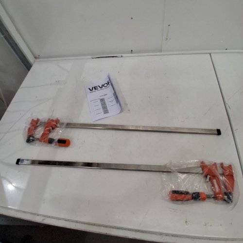 2PK EXTENDED ROD LOCKABLE LARGE JAW OPENING F CLAMPS - 24" - 600LB CLAMP FORCE - ORANGE (MODEL: FCA24-2P) image 2