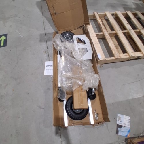 2-IN-1 HEAVY DUTY ALUMINUM HAND TRUCK AND DOLLY WITH RUBBER WHEELS - 550/800LBS CAPACITY - ALUMINUM ALLOY / CARBON STEEL (MODEL: FHT250A) image 3