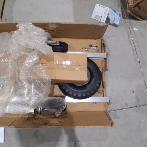 2-IN-1 HEAVY DUTY ALUMINUM HAND TRUCK AND DOLLY WITH RUBBER WHEELS - 550/800LBS CAPACITY - ALUMINUM ALLOY / CARBON STEEL (MODEL: FHT250A) image 5