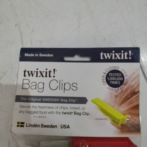 5PK TWIXIT! BAG CLIPS - LARGE/SMALL - RED/WHITE/GREEN (MODEL: 024 JAZ) image 3