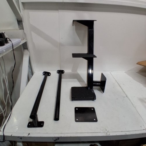 OKSTENCK 3-STEP UNIVERSAL HEAVY DUTY BOAT TRAILER LADDER - 500 LBS MAX - BLACK image 2