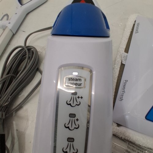 BISSELL POWERFRESH STEAM MOP - WHITE/BLUE - (MODEL: 1940B) image 2
