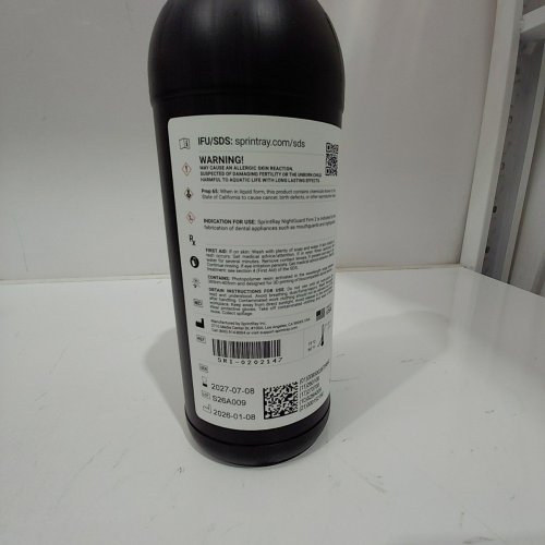 SPRINTRAY NIGHTGUARD FIRM 2 3D PRINTING RESIN - 2.2 LBS - MIDNIGHT PURPLE (ITEM: SRI-0202147) image 4