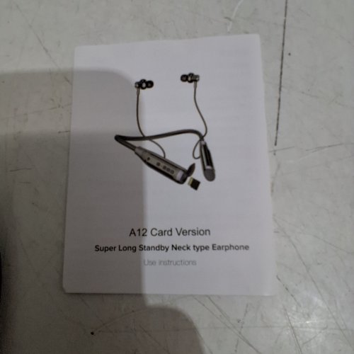 NECKBAND BLUETOOTH CARD SLOT NOISE CANCELLING HEADPHONES - GREY image 2