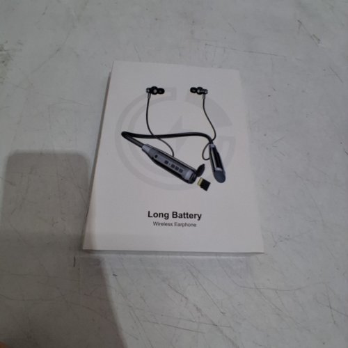NECKBAND BLUETOOTH CARD SLOT NOISE CANCELLING HEADPHONES - GREY image 5