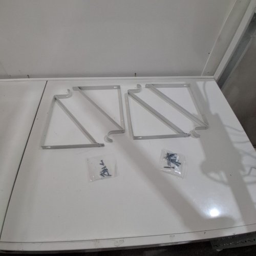 4PC HOME MASTER HARDWARE SHELF BRACKETS - WHITE (MODEL: SH-6168-CA) image 3