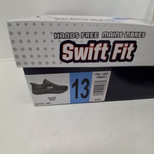 MEN'S SKECHERS SWIFT FIT SHOES - SIZE 10 - BLACK (STYLE: 1998911) image 2