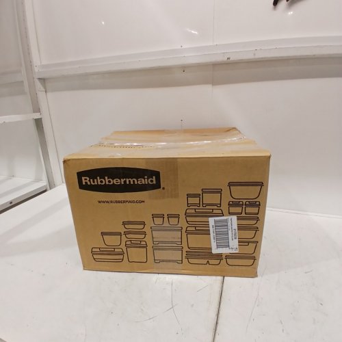 37PC RUBBERMAID BRILLIANCE BPA-FREE PANTRY CONTAINER SET WITH LID - CLEAR/BLACK (MODEL: ‎2179238) image 6