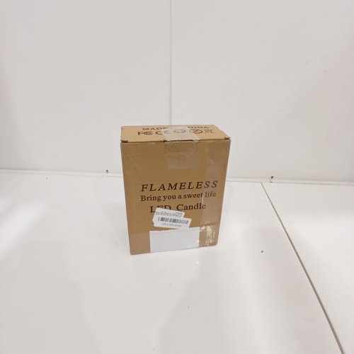 3PK FLAMELESS BATTERY OPERATED FLICKERING CANDLES DOR HOME DECORATION - 4" / 5" / 6" - WHITE image 2