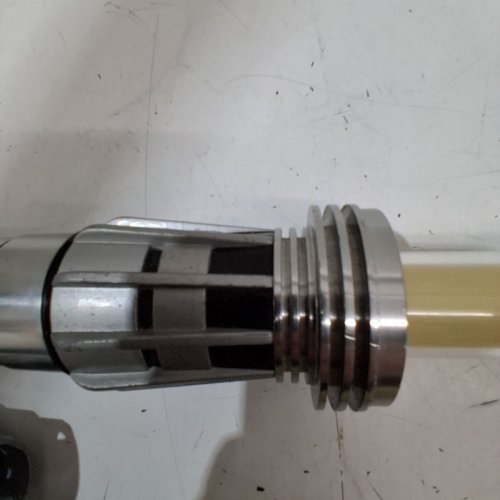 MASTER REPLICAS STAR WARS DARTH MAUL FORCE FX DOUBLE BLADED LIGHTSABER - SILVER/RED image 7