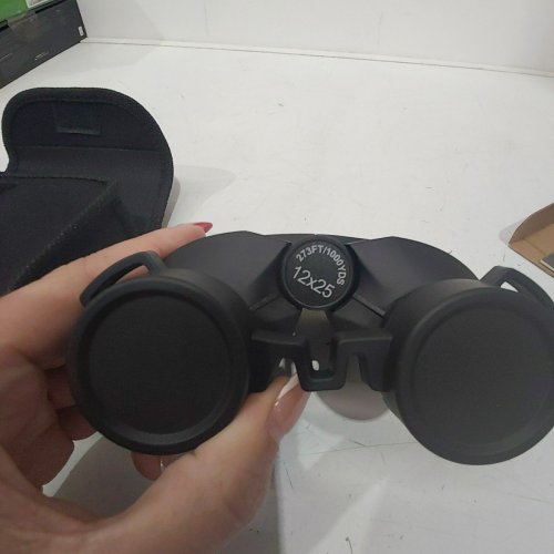 OCCER COMPACT BINOCULARS WITH LARGE CLEAR LOW LIGHT VISION - 12X25 - BLACK image 3