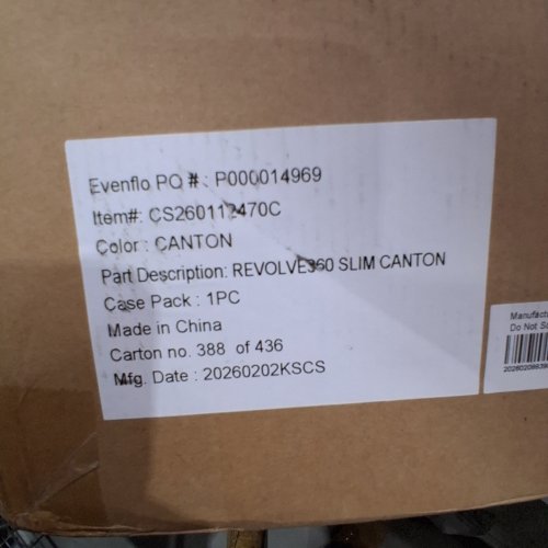EVENFLO REVOLVE360 2-IN-1 ROTATIONAL CAR SEAT - 24.3" X 16.7" X 20.8" - CANTON BLACK (MODEL: CS260112470C) image 2