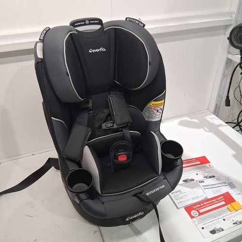 EVENFLO REVOLVE360 2-IN-1 ROTATIONAL CAR SEAT - 24.3" X 16.7" X 20.8" - CANTON BLACK (MODEL: CS260112470C) image 3
